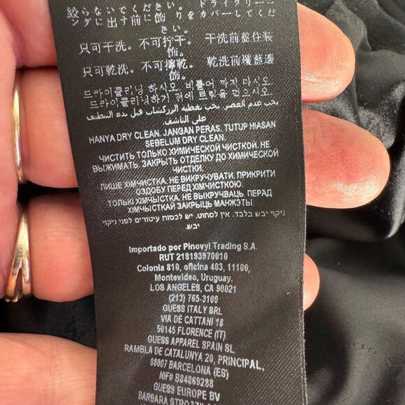 Marciano For Guess Women's Black Viscose Cropped Moto Style Jacket Sz S - Picture 9 of 12